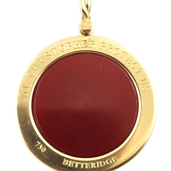 18 Karat Yellow Gold Saint Christopher Cameo Pendant #19340 - Picture 4 of 7